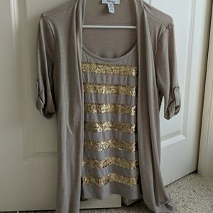 Style & Co Elbow Length Blouse